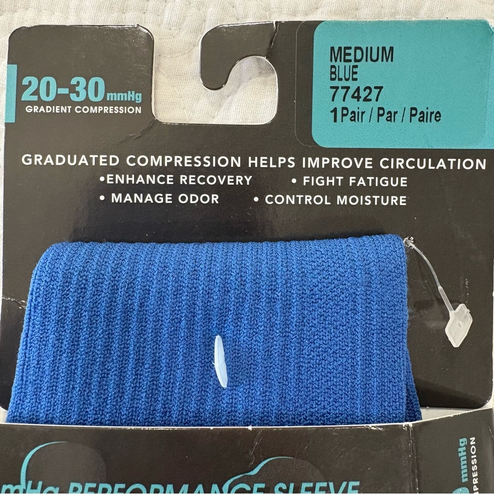 Performance Athletic Blue Socks - Picture 4 of 5